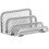 Tabletop Magazine Rack Book Organizer Holder Bookcase Office Silber 6