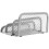 Tabletop Magazine Rack Book Organizer Holder Bookcase Office Silber 9