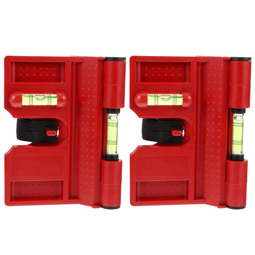 2St Professionele Vouwbare Hoekmeter Met Waterpasfunctie