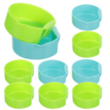 10St Kunststoff Tragbares Köderglas Für Camping