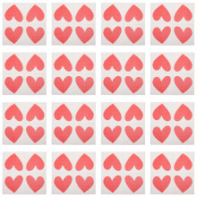 120 Herzbedruckte Servietten Für Valentinstag-Partygebrauch
