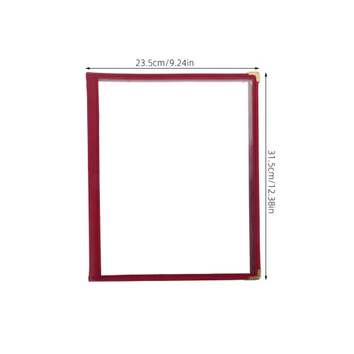 Clear Menu Holder Folders Für Restaurants Abdeckung Transparent 1
