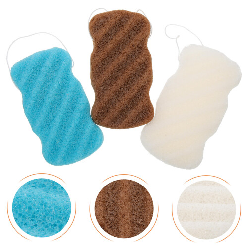 3Stk Wavy Gesichtsreinigungsschwamm Wassertröpfchen 2