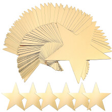 50Stk Goldene Papierstern Dekorationen Für Bastelprojekte