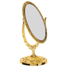 Ovale Europäische Tischmakeupspiegel Doppelseitig Vintage-Stil