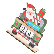5 Sets Holz Weihnachts Adventskalender Xmas Countdown