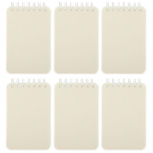 6St Pocket Size Spiraal Notepad Wit Hoge Kwaliteit Voor Thuis