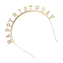 Birthday Crown Für Goldenen Stirnbänder Einfaches Design 1Stk
