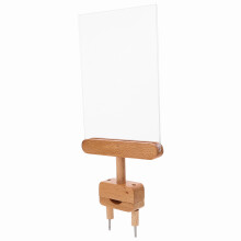 Preisschildhalter Holz Khaki 1 Stk 13,95x5,82x1,18 Zoll