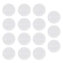 15Teiliges Rundes Puderpinsel Make-up Set Gesicht Baumwolle Weiß