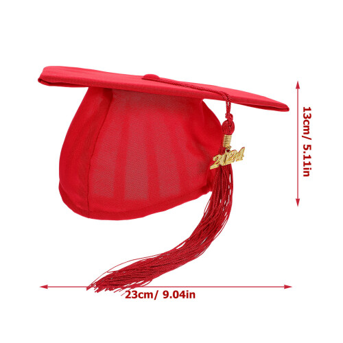 Tassel Caps Elegantes Abschluss Set Rot 1 Set 1