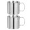 Camping Kaffeebecher Silber 2 Stk 6