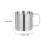 Camping Kaffeebecher Silber 2 Stk 2