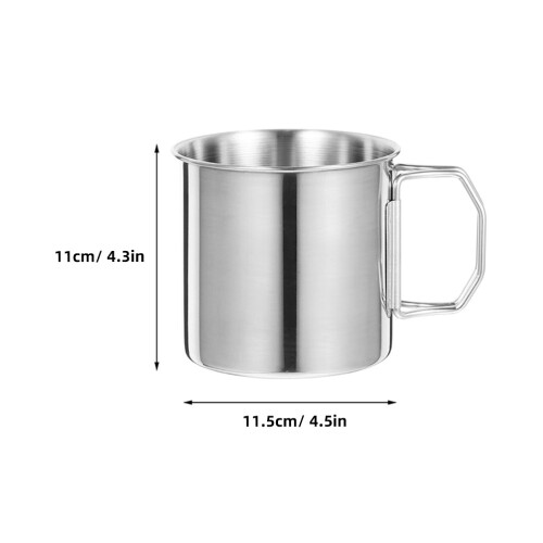 Camping Kaffeebecher Silber 2 Stk 1