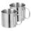 Camping Kaffeebecher Silber 2 Stk 10