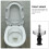 2 Toilettendeckel Zubehör Metall Mutter 10