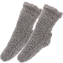 1Paar Grijze Fluffy Slapen Warm En Ontspannen