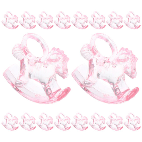 Transparentes Rosa Schaukelndes Tischdekoration 24