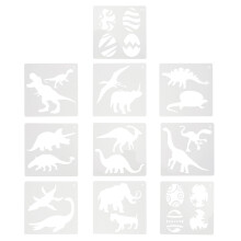 40 Dinosaurier Malvorlage Wiederverwendbarer Zeichenschablone