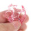 Transparentes Rosa Schaukelndes Tischdekoration 24 6
