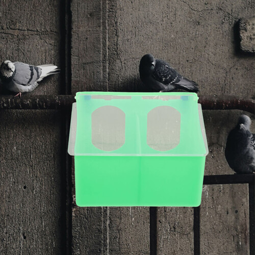 Pigeon Feeder Box Trog 2St 6,7x5,5x3,7 Zoll 2