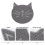 1St Katzenstreu-Matte Rutschfeste Pads PVC 3