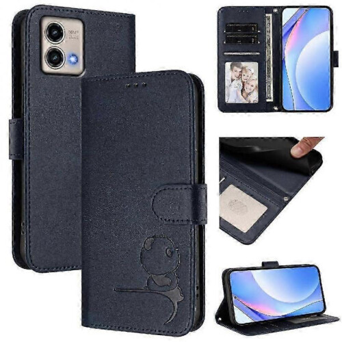 (Blue)RFID Blocking PU Leather Flip Case with Card Slots, Kickstand & Mag... 1