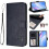 (Blue)RFID Blocking PU Leather Flip Case with Card Slots, Kickstand & Mag... 3