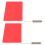 2Pièces Drapeaux Signal Rouge Portable Pour Compétition Athlétique 2