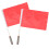 2Pièces Drapeaux Signal Rouge Portable Pour Compétition Athlétique 6