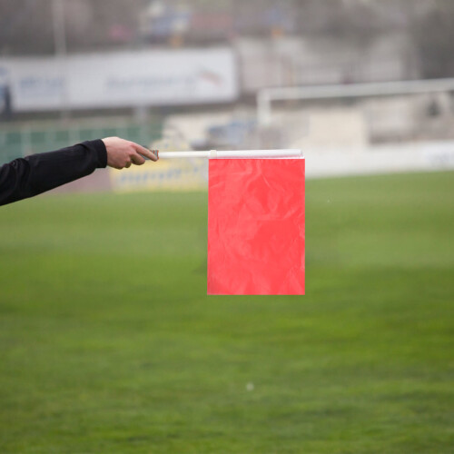 2Pièces Drapeaux Signal Rouge Portable Pour Compétition Athlétique 2