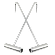 2 Heavy Duty Kanaldeckelhaken Metalldeckelheber Schlüssel