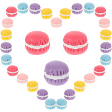 30Stk Simulation Macaron Harz Creme Gummi Accessoires