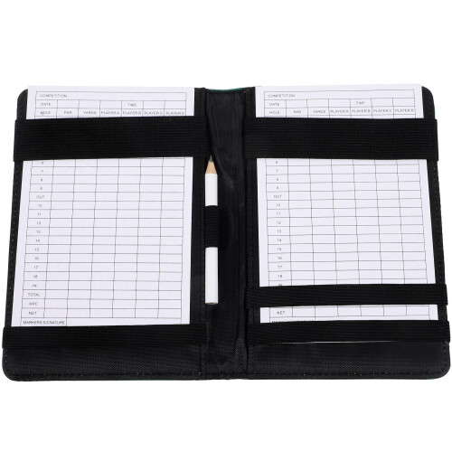 1Set Kompaktes Und Modisches Golf Scorebook Aus Langlebigem Leder