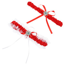 1 Set Hochzeitsstrumpfband Elastischer Beinring