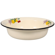 Multicolor Vintage Emaille Schüssel Für Die Und