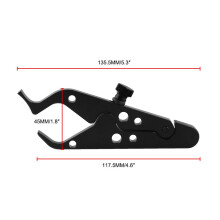 Clear Handle Retainer Gasklep 13X5X1 Cm Zwart