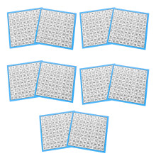 10 Blatt Zahlenkarten Hundertertafel Mathe Tabellen Mathematik Zubehör