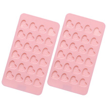 2 St Silikonformen Herz Für Eiskugel Fudge Rosa