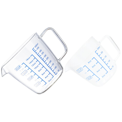 2Stk Wiederverwendbare Messbecher Für Glasmeasure