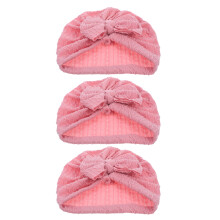 Raindrops Baby Strickmütze Turban- Rosa 3