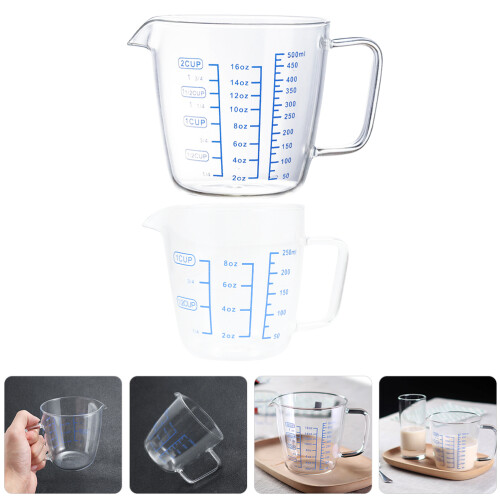 2Stk Wiederverwendbare Messbecher Für Glasmeasure 2