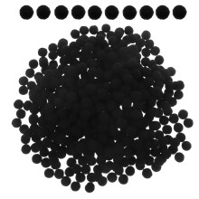 500 Große Pompons Für Puppenhaus Diy Schwarz