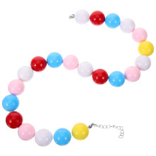 Rainbow Halskette Neon Perlen Bunt