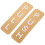 Pull Push Push Pull Tür Aufkleber Golden PVC 1 Paar Büro Gebrauch 1