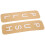 Pull Push Push Pull Tür Aufkleber Golden PVC 1 Paar Büro Gebrauch 6
