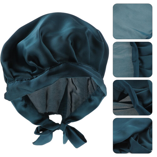 Creative Blaue Haarschutzhaube Elastische Für Langes Haar 2