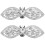 Masteelf 2 . Schnallen Clip On Damen Sneaker Silber 9