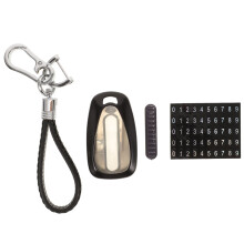 Durable Car Key Cover Zur Aufbewahrung Schwarz Kunststoff