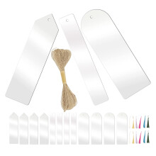 Straw Verpackung Leere Transparente Lesezeichen